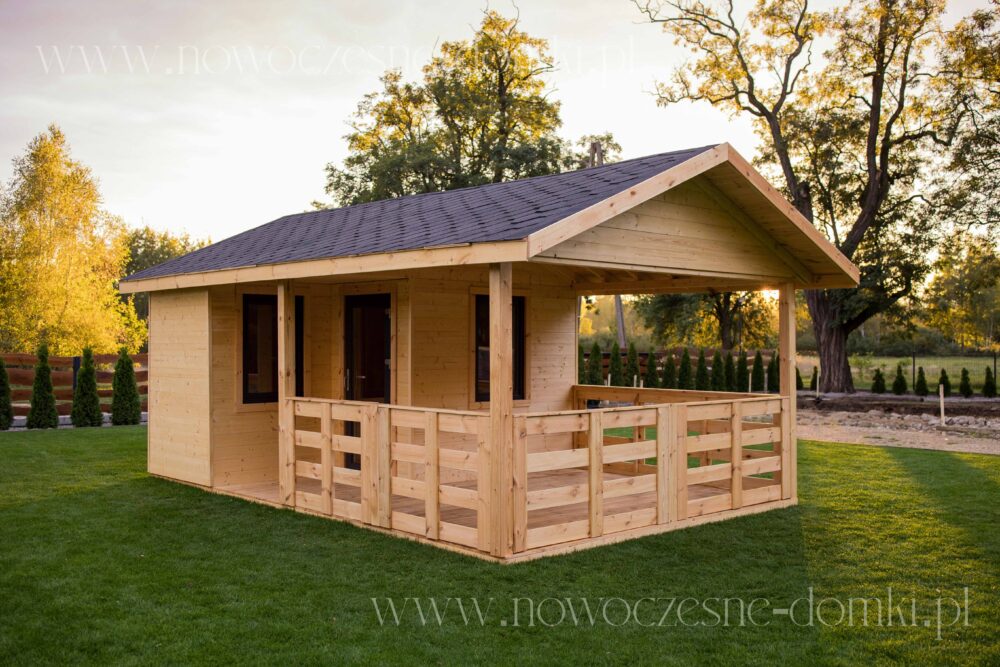 Wooden gazebo with a terrace for a plot - a perfect retreat for relaxation.